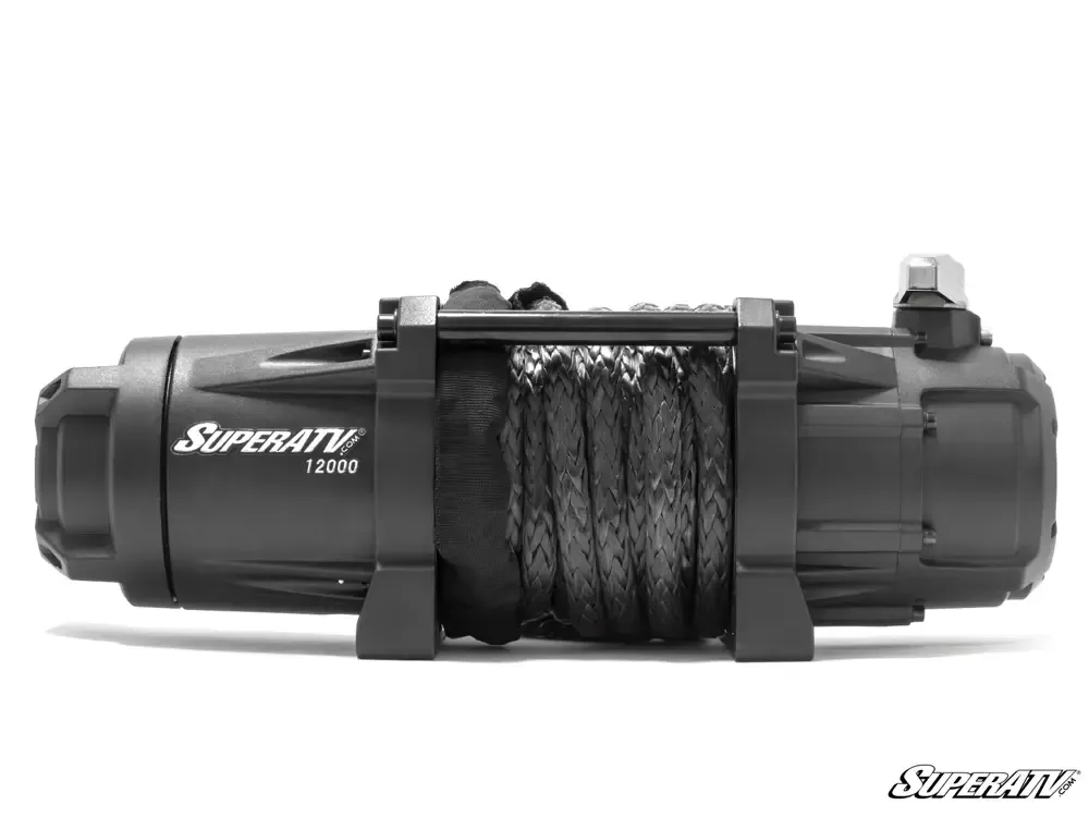 12,000 LB. WINCH (WITH WIRELESS REMOTE & SYNTHETIC ROPE) Rated for UTVs, Jeeps, and SUVs