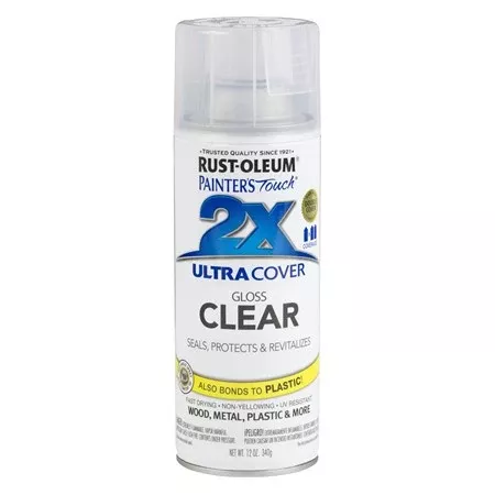 2X Ultra Cover Gloss Clear Spray Can 340g