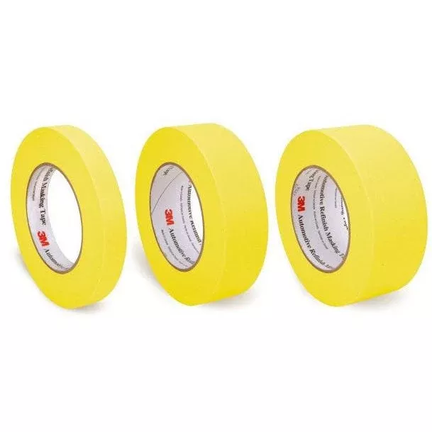 3 Pack of 3M Yellow Masking Tape, 3/4″, 1.5″, 2″