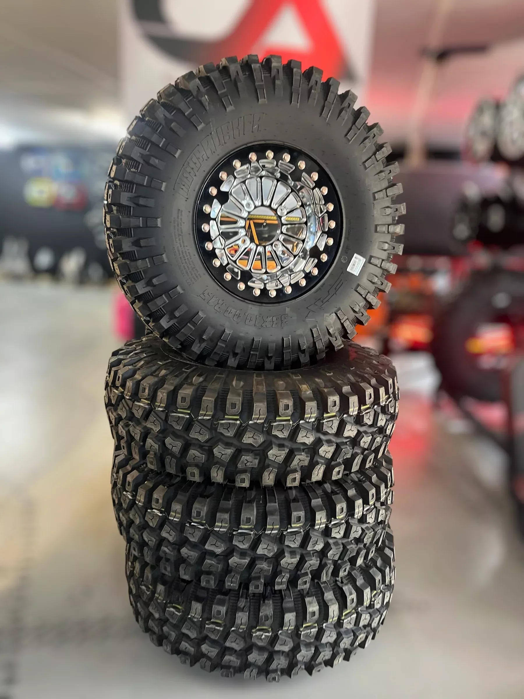 33X10R15 EFX MotoCrushers Mounted on 15 inch Alba Pro 4/137 5+2 Wheels