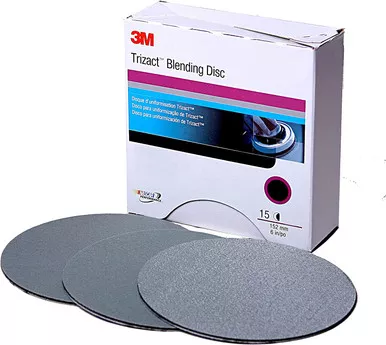 3M 02091 3" Trizact 1000 Grit Hookit Blending Disc 15/Box