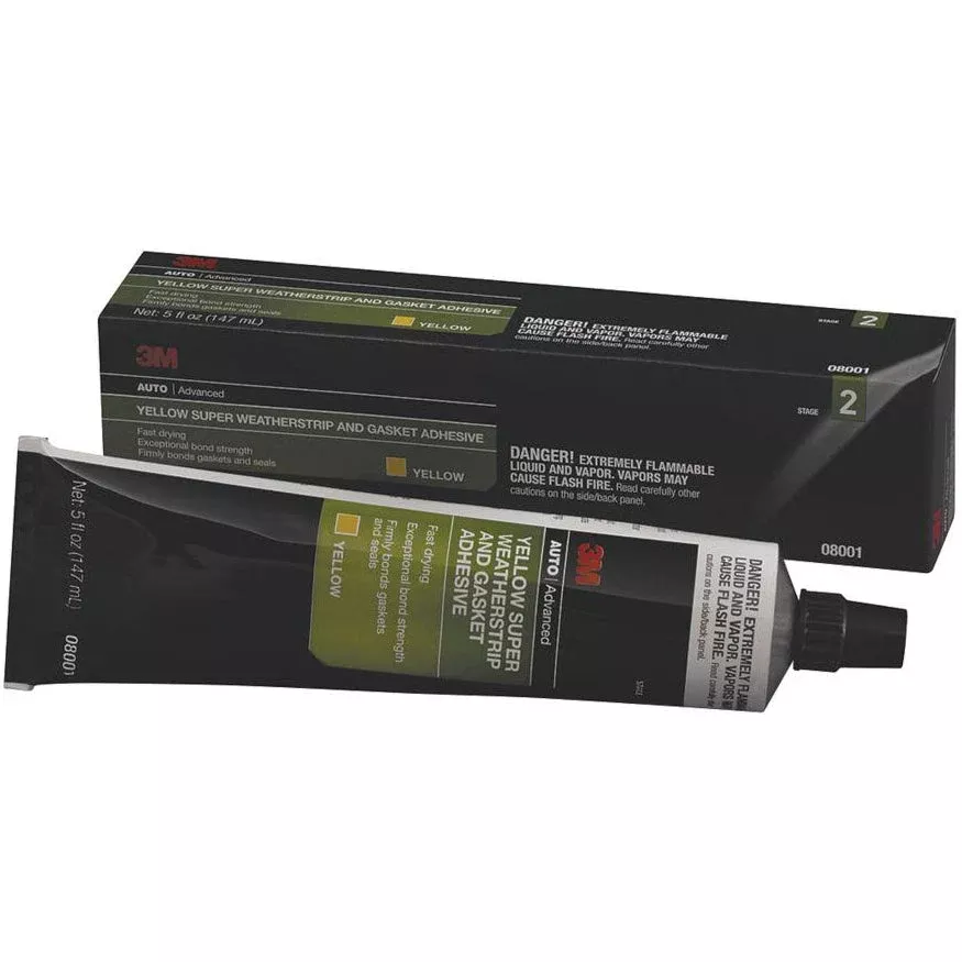 3M 08001 Yellow Super Weatherstrip and Gasket Adhesive Tube – 5 oz.