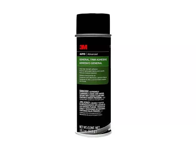 3M 08088 General Trim Adhesive, 18.1 fl-oz Aerosol Can, Clear, 1 to 5 min Application