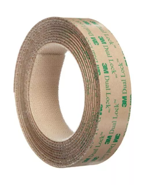 3M Dual Lock Low Profile Reclosable Fastener TB4570 Thin Clear 1” x 10ft Indoor