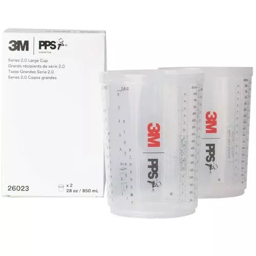 3M PPS 2.0 26023 28 oz Large Hard Cup, 2 pk