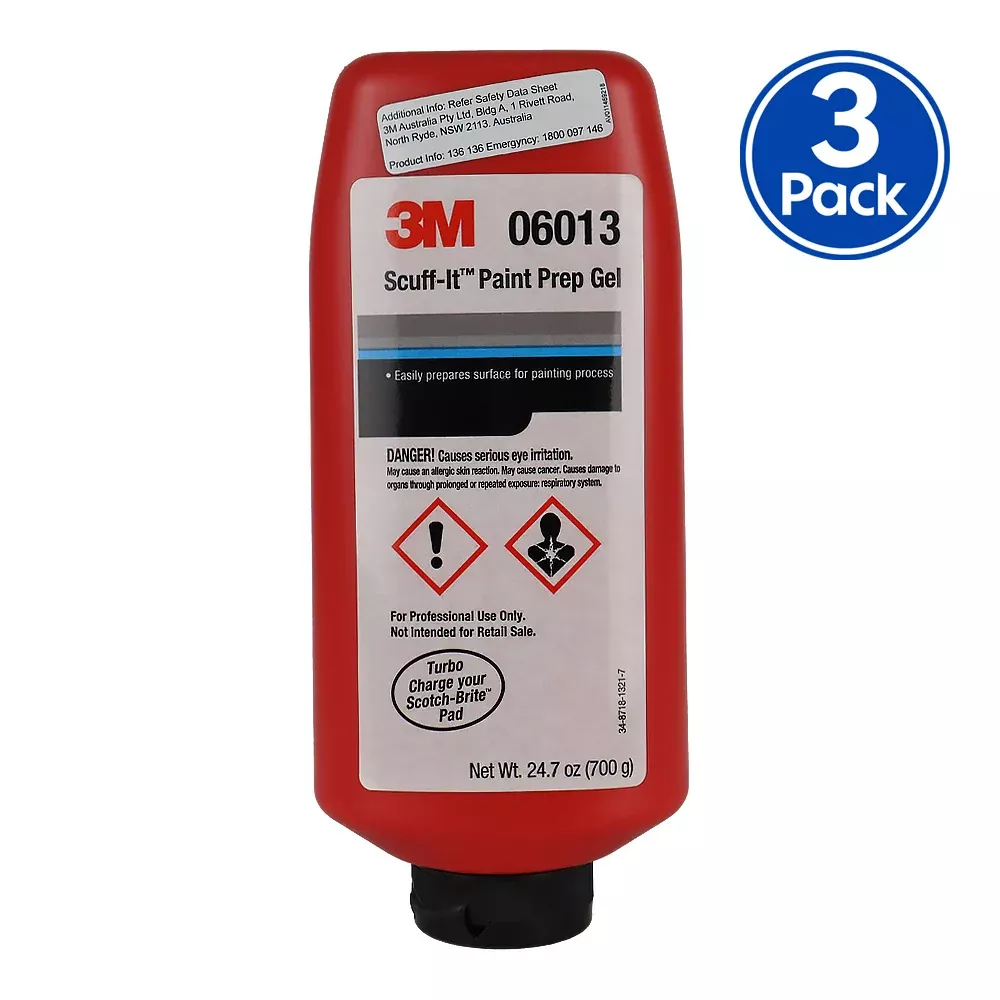 3M Scuff-It 06013 Paint Prep Gel 700g Surface Preparation Compound 3 Pack