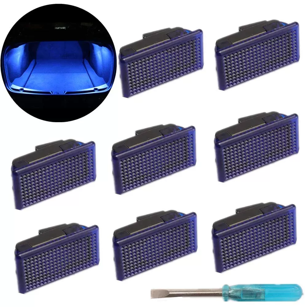 (8 pcs) Ultra-Bright Blue Interior LED Lights Bulbs Kit | Tesla Model 3 Model X Model S Model Y