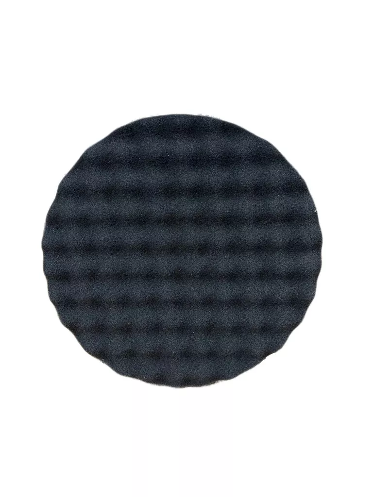 8" Waffle Foam Black Polishing Pad (2 PACK)