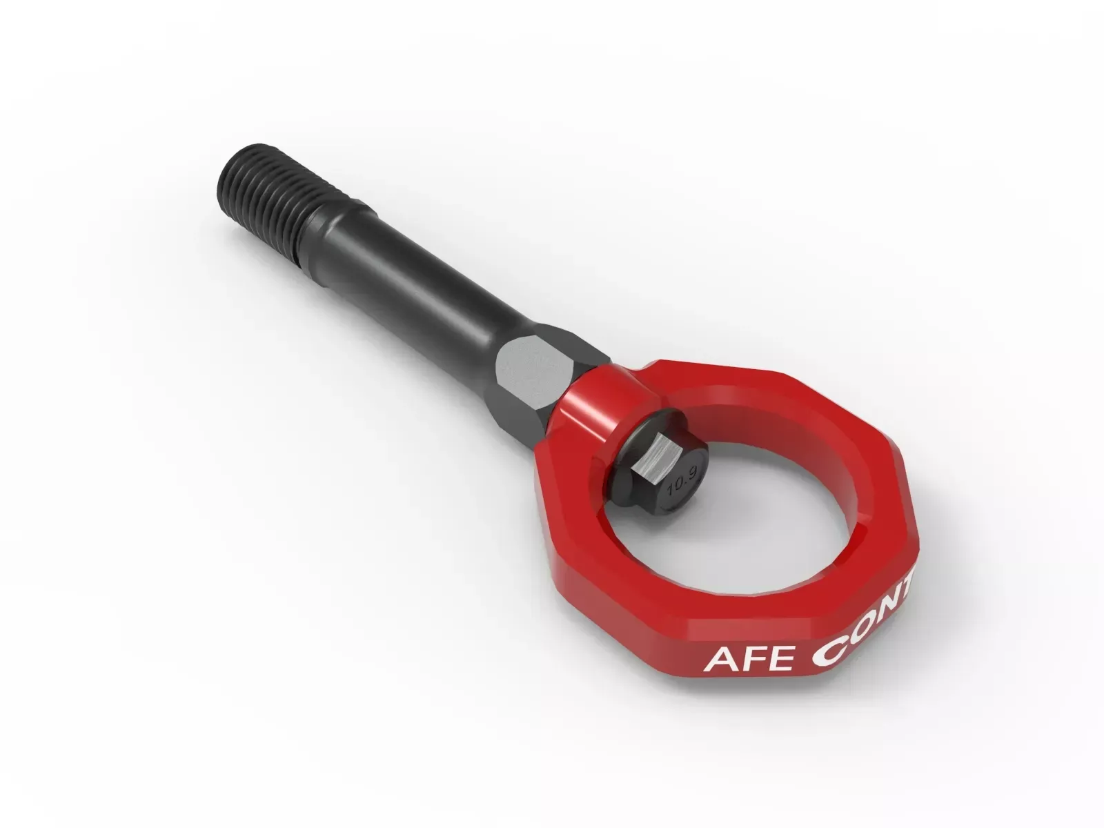 aFe CONTROL Front Tow Hook Red