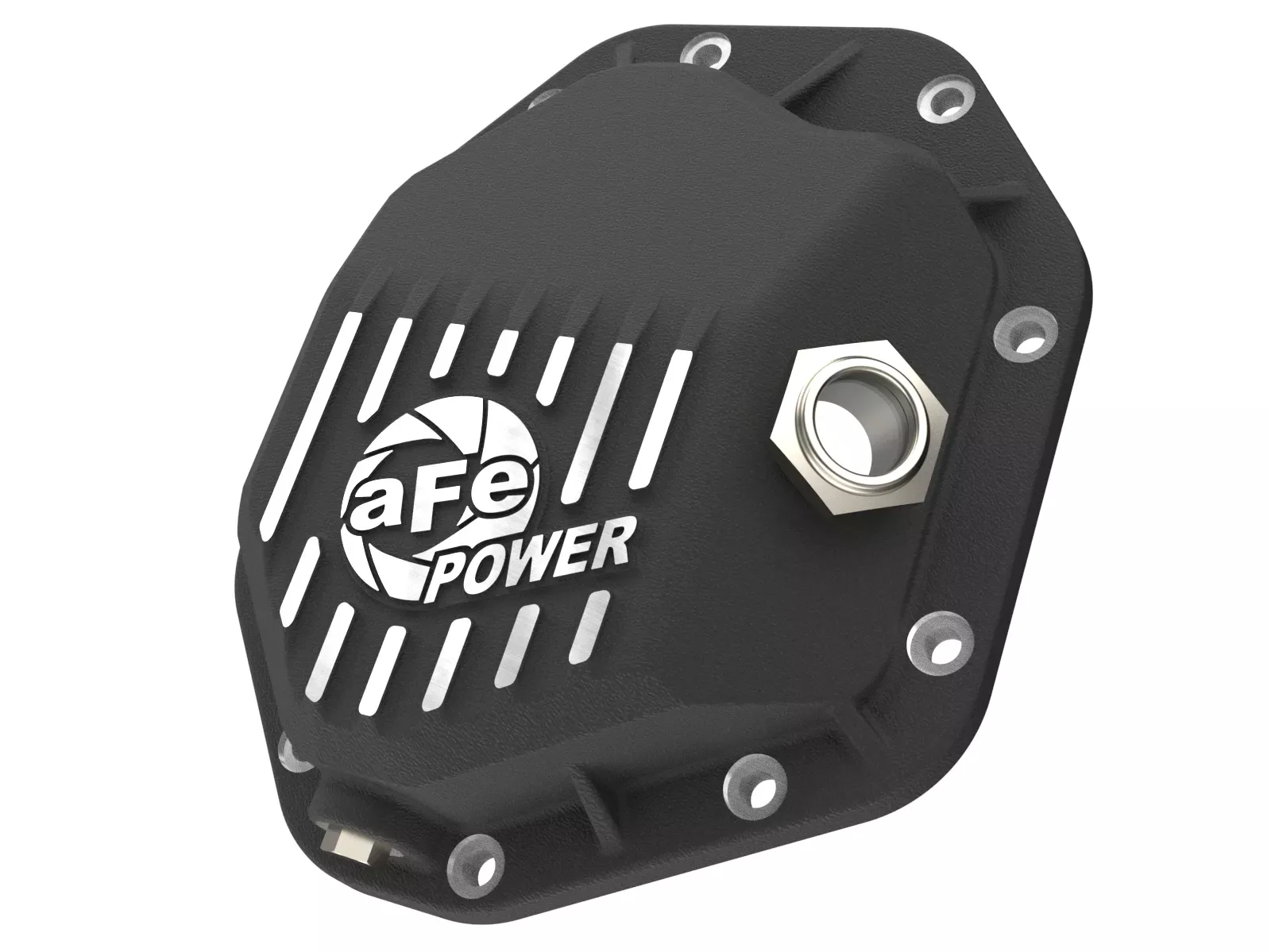 aFe POWER Pro Series Front Differential Cover Black w/ Machined Fins