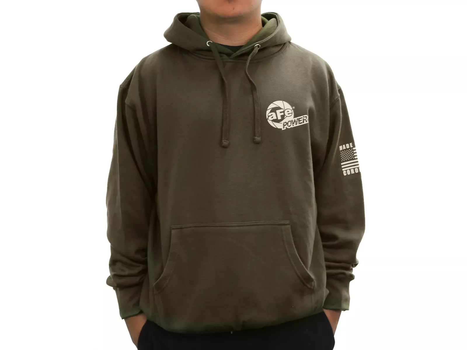 aFe POWER Terra Guard Hoodie Army Green M