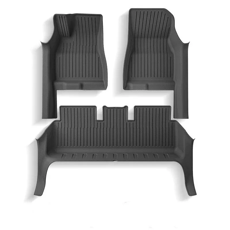 All Weather TPE Floor Mats with Door Sill Protector for Model 3 Highland