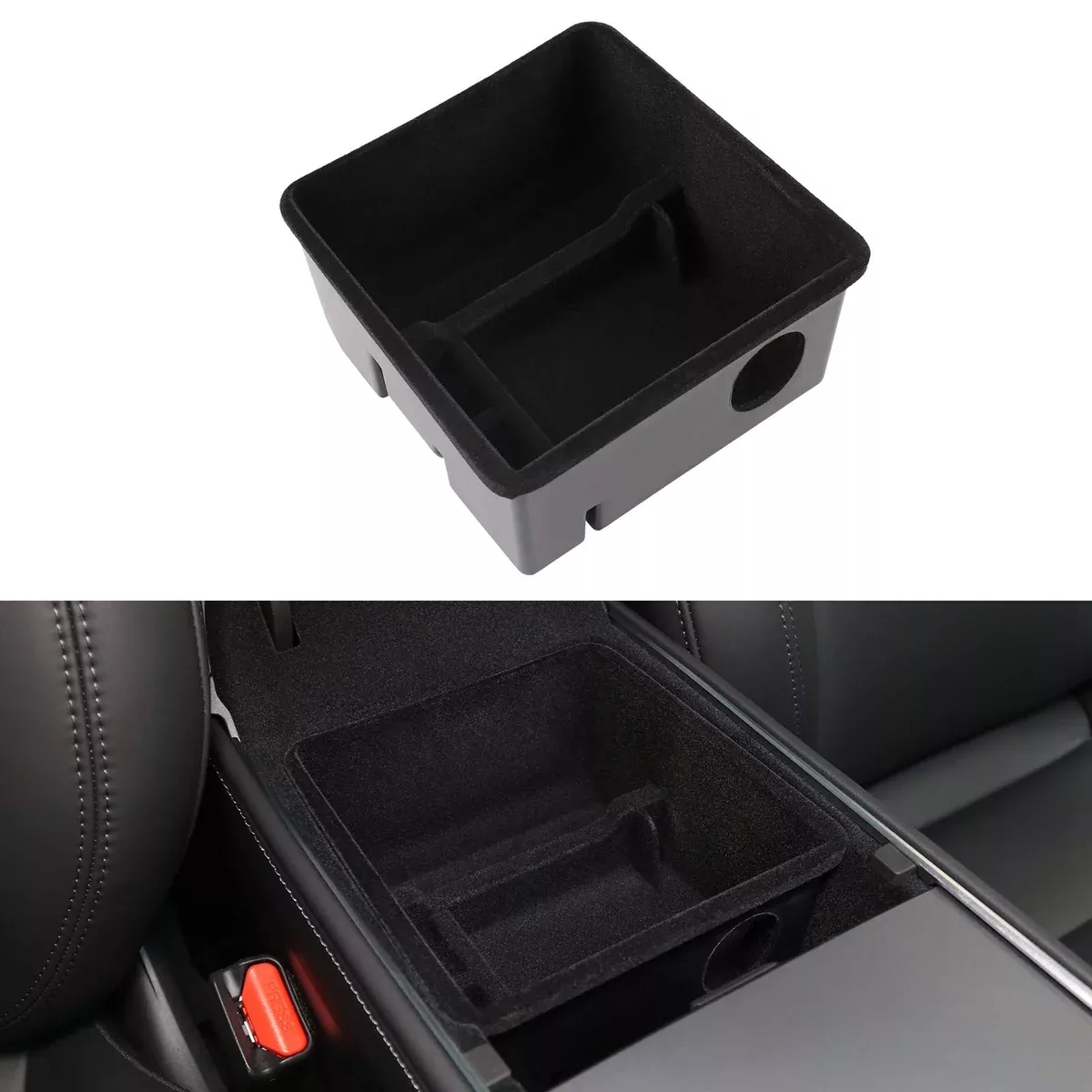 Armrest Storage Box Organizer Center Console Tray | Tesla Model 3 & Y 2016-2023