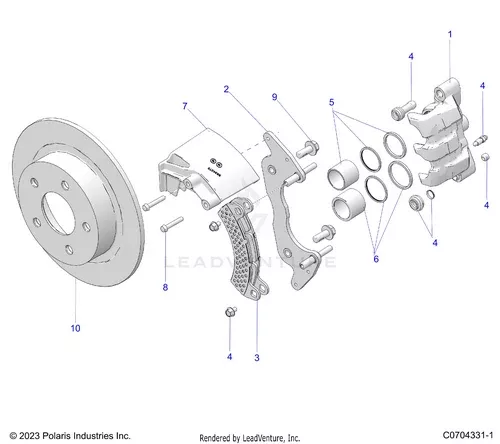 ASM-BRK-CAL-FL-35X38,STL [INCLUDES 1-5], Part 1914321