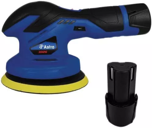 Astro Pneumatic 3026 Cordless Variable Speed Palm Polisher, 6 in Dia Pad