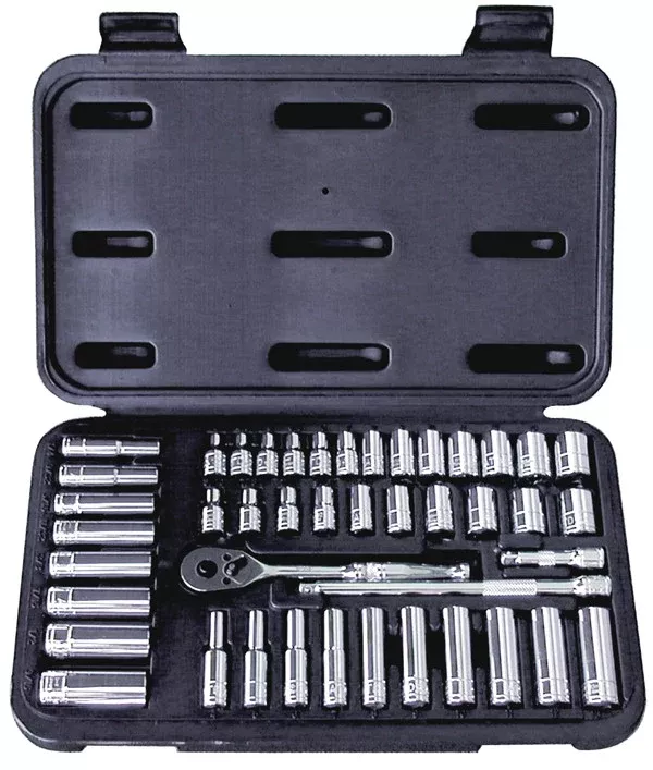 ATD-1200 44 Pc. 1/4″ Drive 6-Point SAE and Metric Pro Socket Set