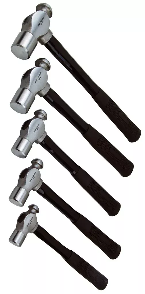 ATD-4035 5 Pc. Ball Pein Hammer Set with Fiberglass Handles