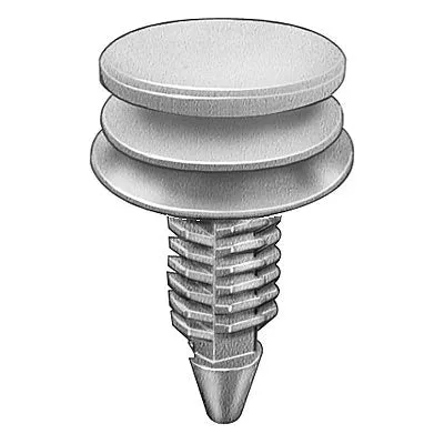 Au-ve-co 19270 Triple Head Trim Panel Retainer, System of Measurement: Metric, Nylon