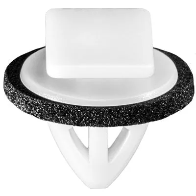 Au-ve-co 21244 Rocker Panel Clip With Sealer, Nylon, White