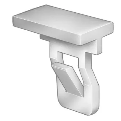 Au-ve-co 21586 Front and Rear Bumper Clip, Nylon, White