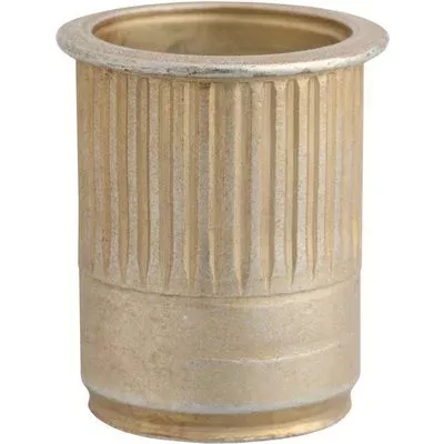 Au-ve-co 24444 Nut Insert, 10 mm Thread, 0.7 to 3.88 mm Thick Material, Steel