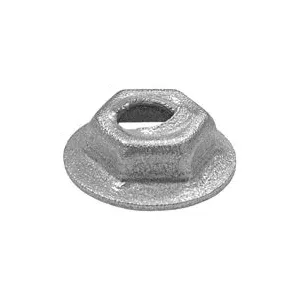 Au-ve-co 8855 Thread Cutting Nut, System of Measurement: Imperial, 3/8 in Width Across Flat, Zinc