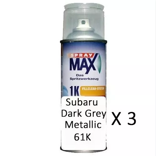 Auto Car Touch Up Can Dark Grey Metallic 61K x 3