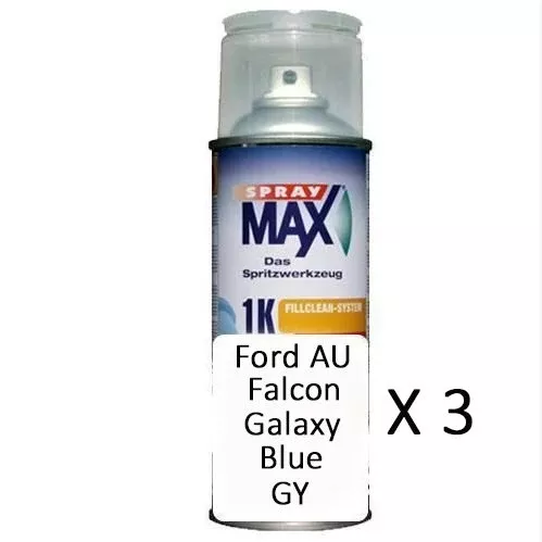 Auto Car Touch Up Paint Can Ford Falcon Galaxy Blue GY x 3