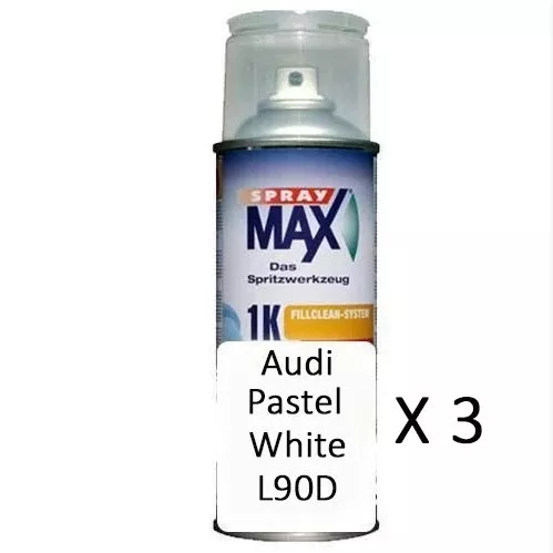 Auto Touch Up Can Audi Pastel White L90D x 3