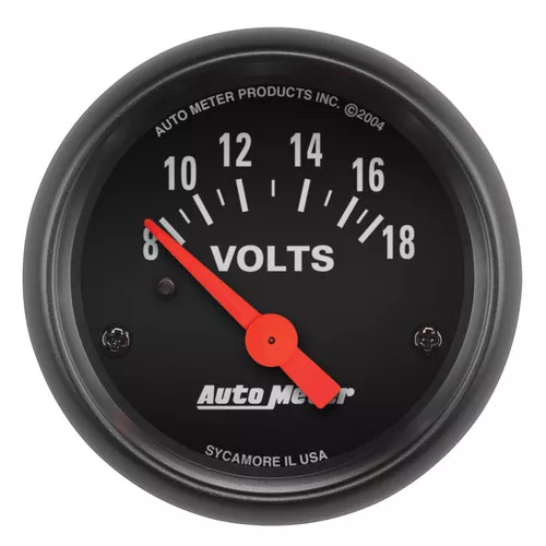 AutoMeter 2645 Z-Series Electric Voltmeter Gauge