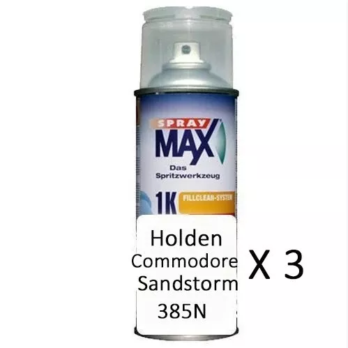 Automotive Touch Up Spray Paint Can Holden Commodore Sandstorm 385N x 3