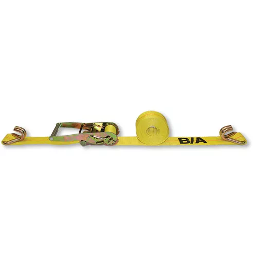 B/A 2″ x 27′ Towing Ratchet Tie-Down Strap with Double J Hooks