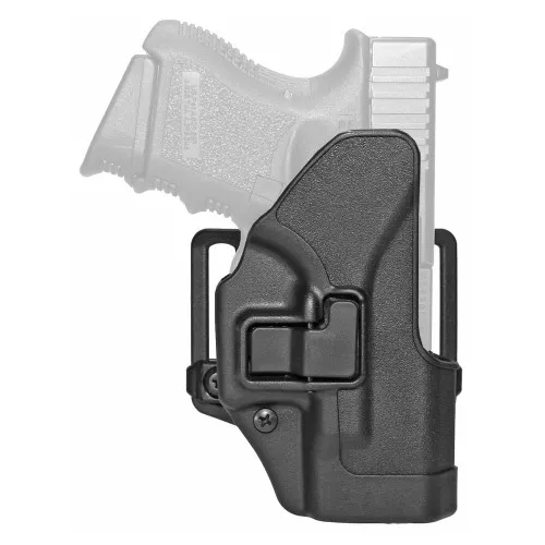 BLACKHAWK SERPA CQC Concealment Holster with Belt and Paddle Attachment, Fits Glock 26/27/33, Right Hand, Matte Black 410501BK-R