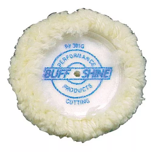 Buff & Shine 4-Ply 3″ Twisted Wool Buffing Pad (2-Pack)