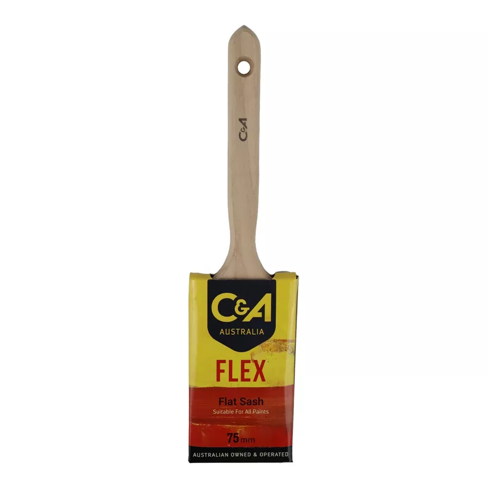 C&A Brushware Flex Flat Sash Brush 75mm Interior Exterior Trade