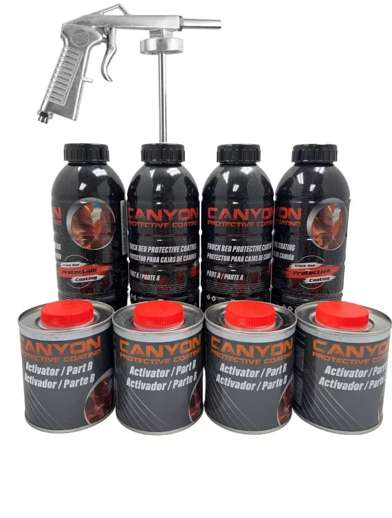 Canyon Bed Liner, Black, Gallon with Activator, w/Schutz gun - Online Special Only