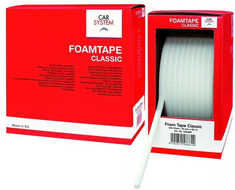 Car Door Edge Foam Masking Tape, Classic, 13 mm x 50 m