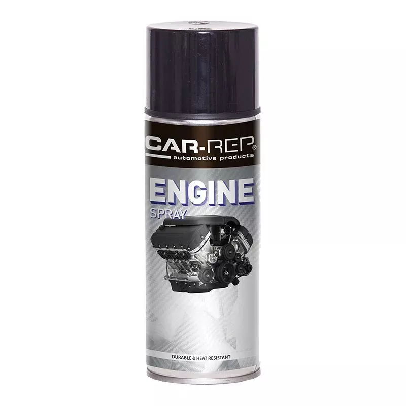 CAR-REP Automotive Engine Paint Heat Resistant Aerosol 400ml Black