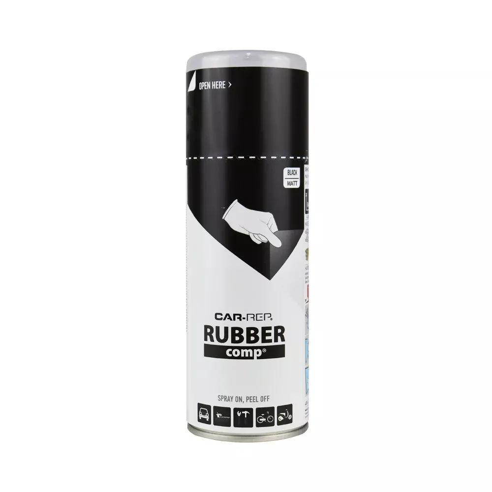 CAR-REP Rubber Comp Removable Plasti Dip Paint 400ml Matte Black