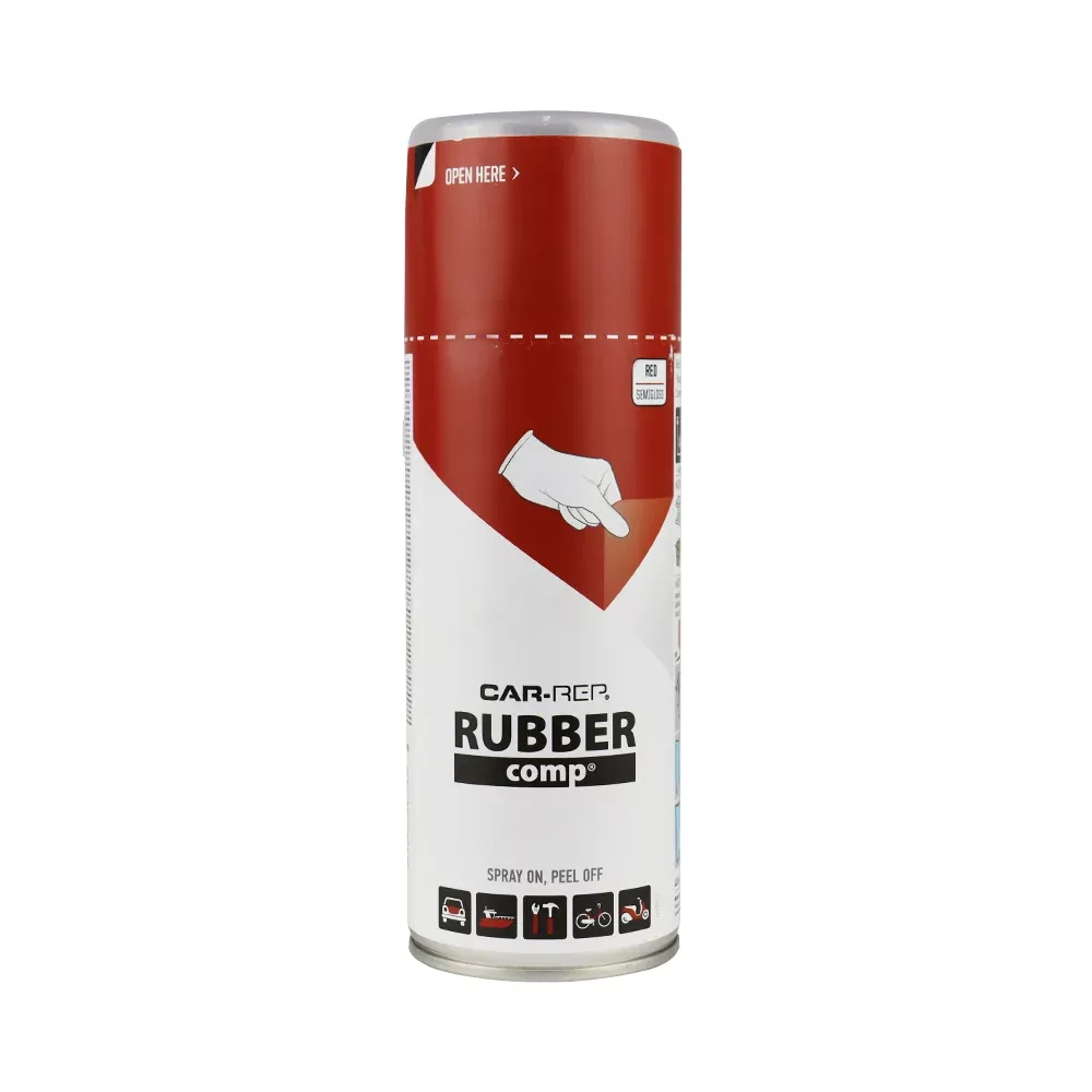 CAR-REP Rubber Comp Removable Plasti Dip Paint 400ml Semi Gloss Red
