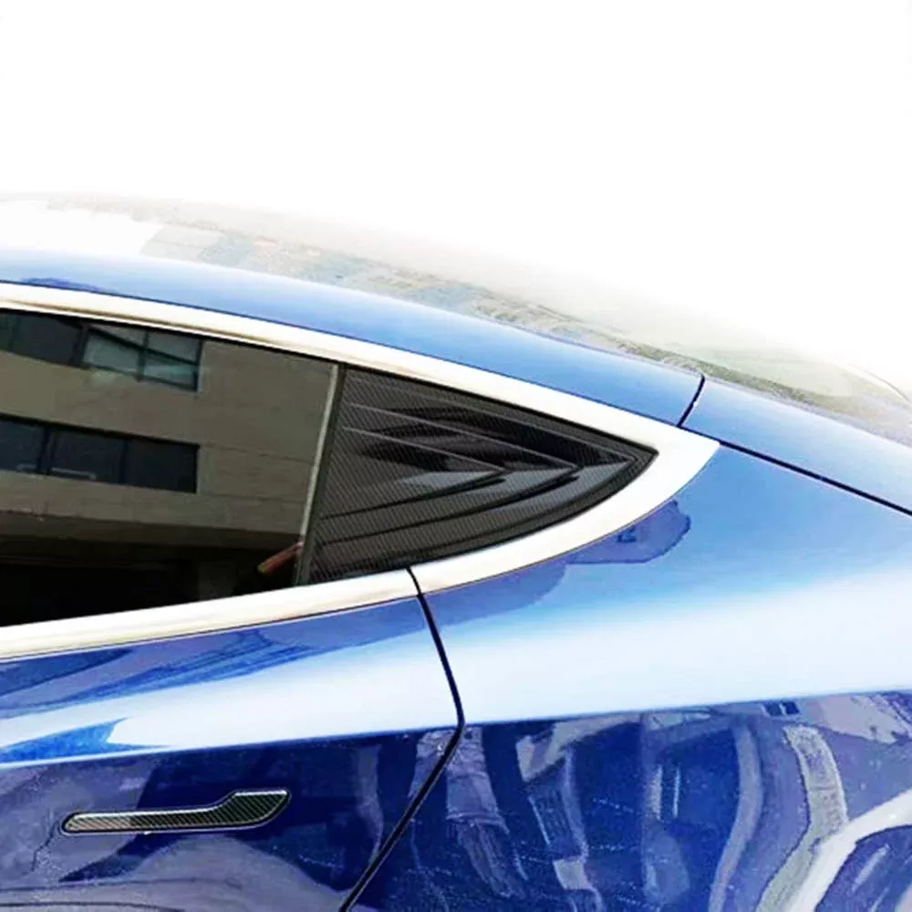 Carbon Fiber Rear Window Trim Protection | Tesla Model 3
