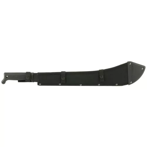 Cold Steel Bolo Machete, 23.5" Machete, Plain Edge, 65Mn Blade Steel, Polypropylene/Black, Includes Sheath CS-97LBMS