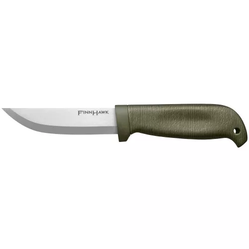 Cold Steel Finn Hawk, Fixed Blade Knife, 4", Clip Point, German 4116 Stainless, Polypropylene/Rubber Frame, Plain Edge, Includes Secure-Ex Sheath CS-20NPK