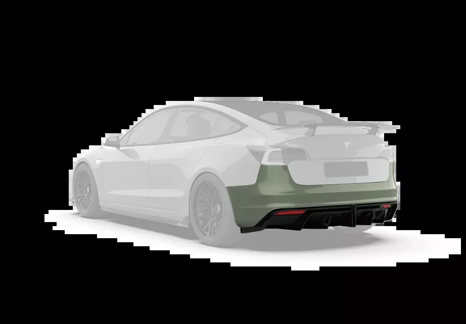 “Crypton”Rear Bumper & Rear Diffuser For Tesla Model 3