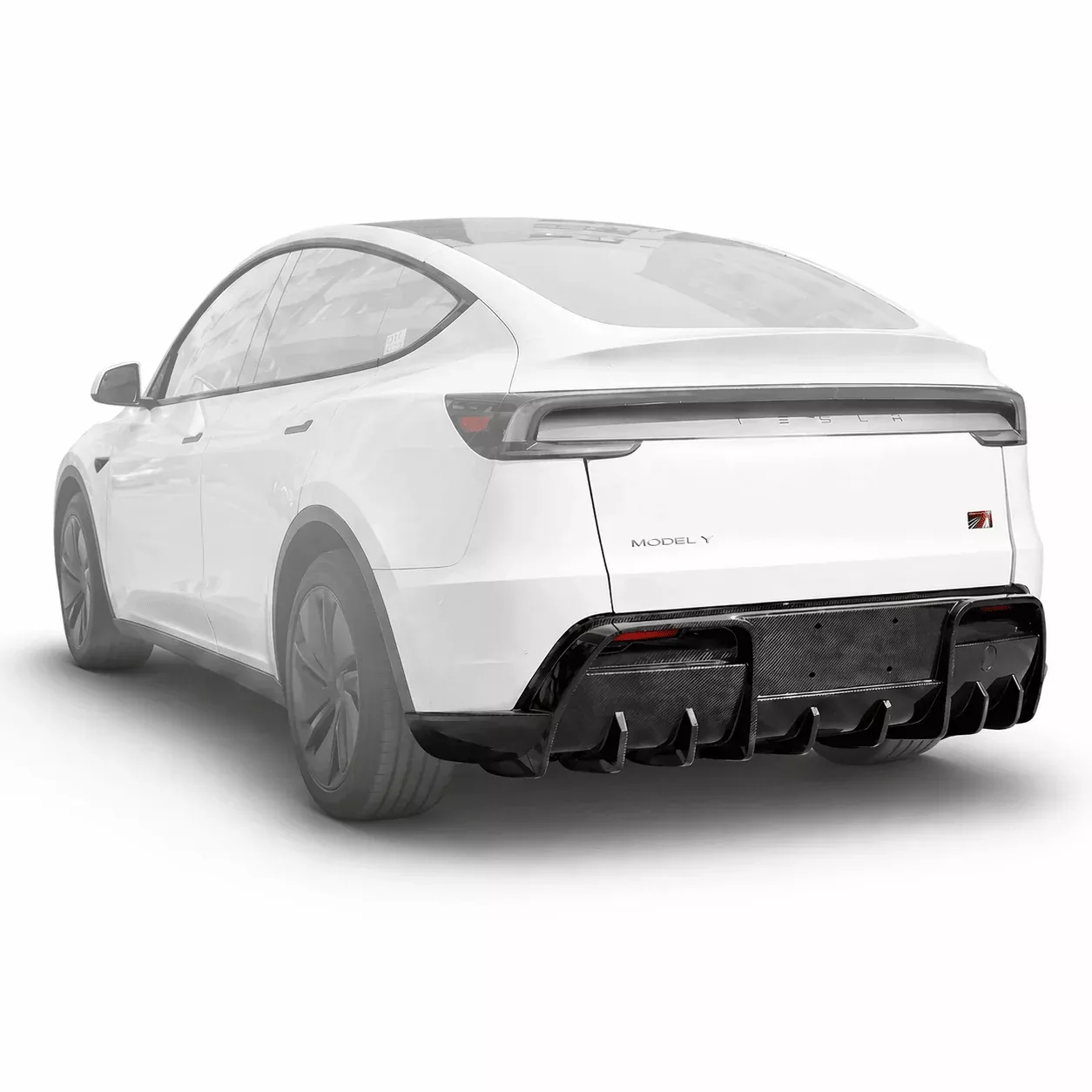 Custom Dry Carbon Fiber Rear Diffuser for Model Y Juniper