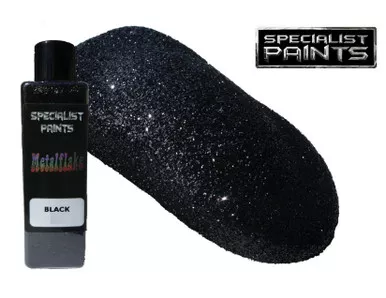 Custom Paints Metalflake Black Large (015 Hex) 2oz