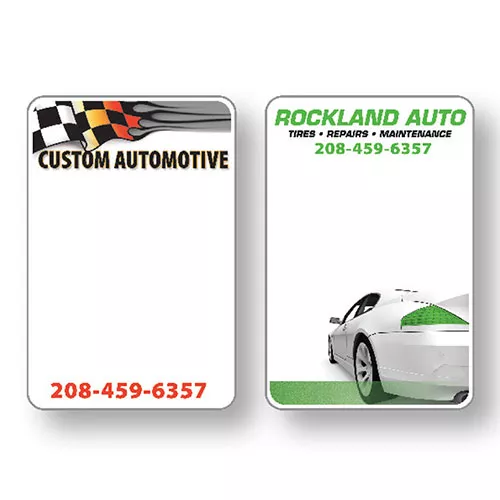 Custom White Static Cling Service Sticker Label