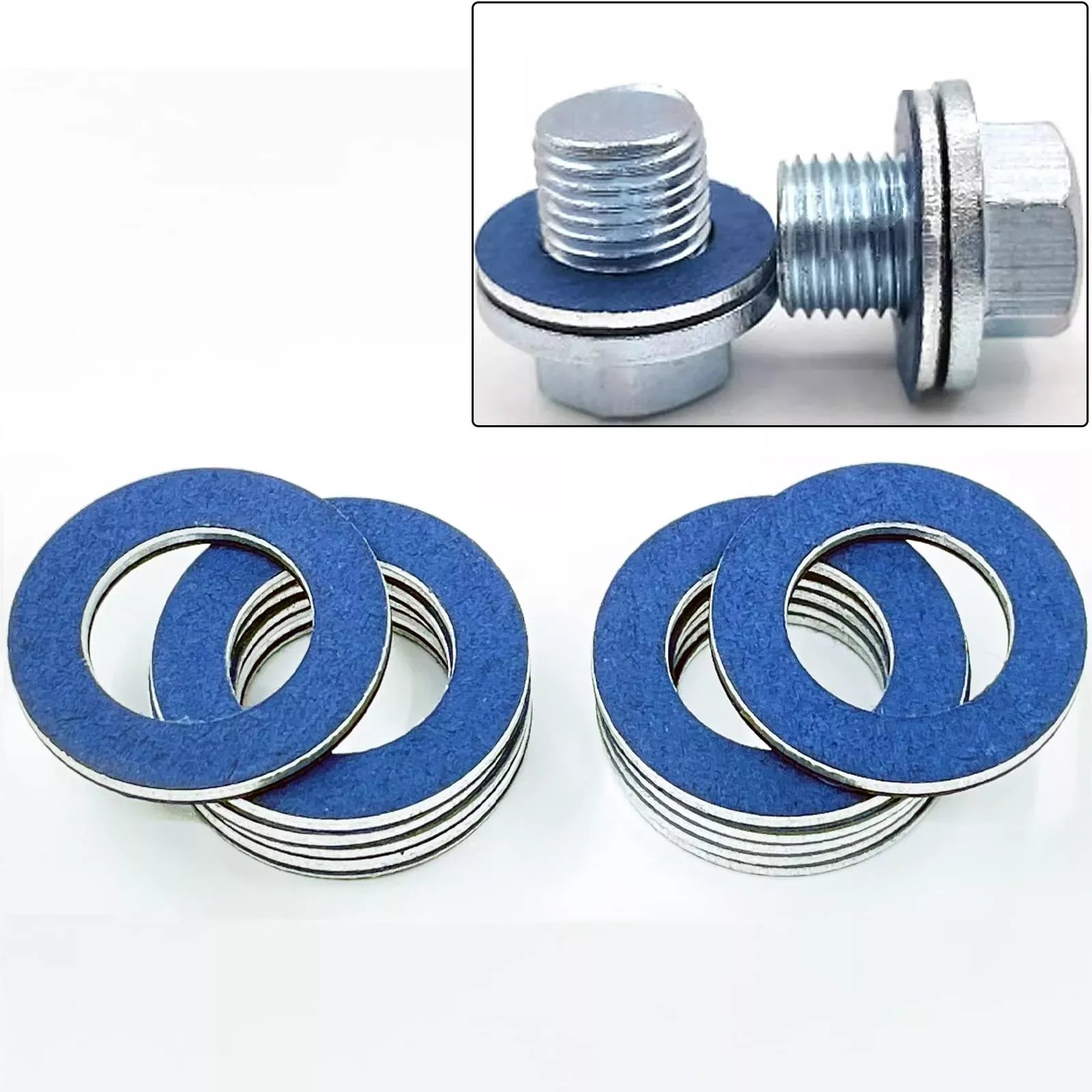 Danbojit 12 Packs Toyota Oil Drain Plug Gaskets Compatible with Tacoma, Tundra, Camry, Corolla, 4Runner, Avalon, Lexus