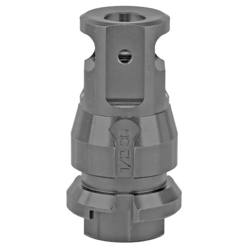 Dead Air Armament Key Mount, Muzzle Brake, Black, 1/2X36 Threads, .38 Bore DA110