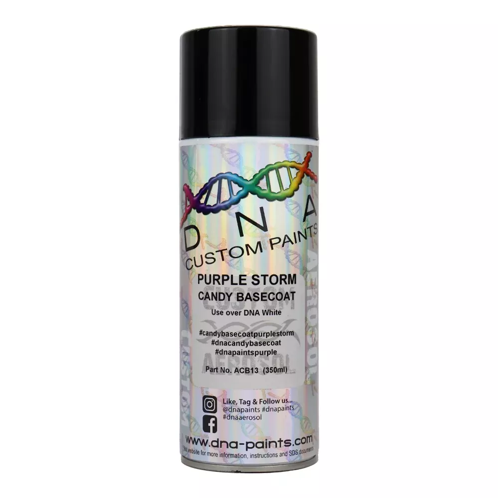 DNA PAINTS Candy Basecoat Spray Paint 350ml Aerosol Candy Purple Storm